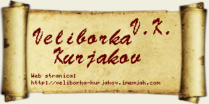 Veliborka Kurjakov vizit kartica
